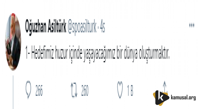 Asiltürk'ten Kongre Çağrısı