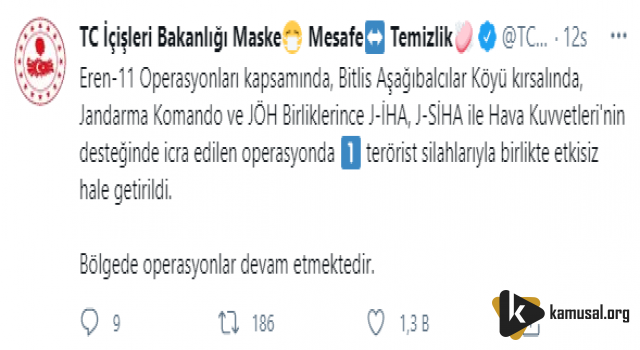 Terör Örgütüne Bir Darbe Daha