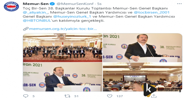 Toç Bir-Sen 38. Başkanlar Kurulu Gerçekleşti