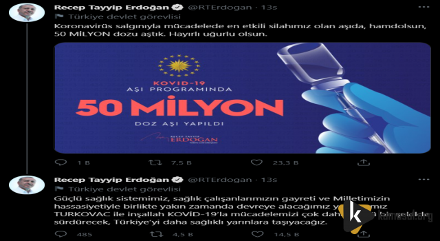 50 Milyon Doza Ulaştık