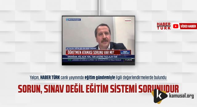 Sorun, sınav değil eğitim sistemi sorunudur