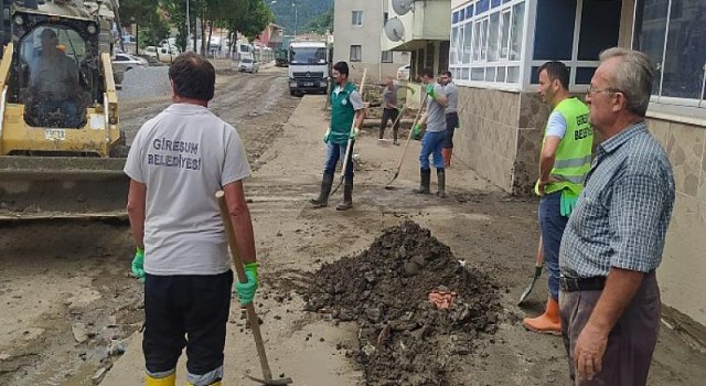 Giresun Belediyesi Afet Bölgesinde