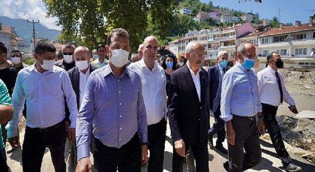 Kılıçdaroğlu ve İmamoğlu, felaketi yaşayan Bozkurt’ta