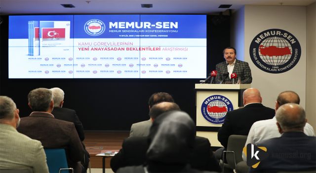 Memur-Sen Yeni Anayasa’dan Beklentilerini Açıkladı