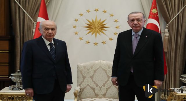 Cumhurbaşkanı Erdoğan, MHP Genel Başkanı Bahçeli’yi kabul etti