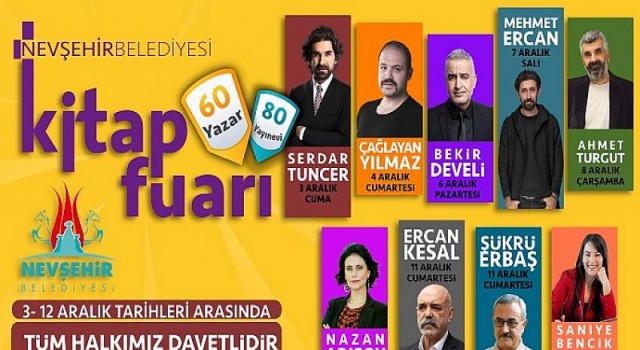 Nevşehir Belediyesi Kitap Fuarı 3 Aralık’ta Başlayacak