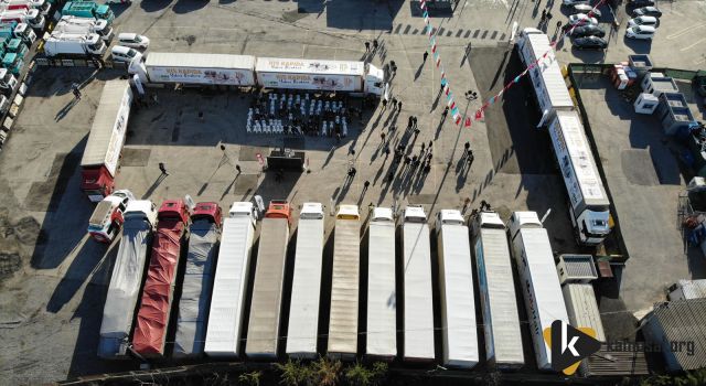 120 İnsani Yardım TIR’ı Suriye’ye Yola Çıktı