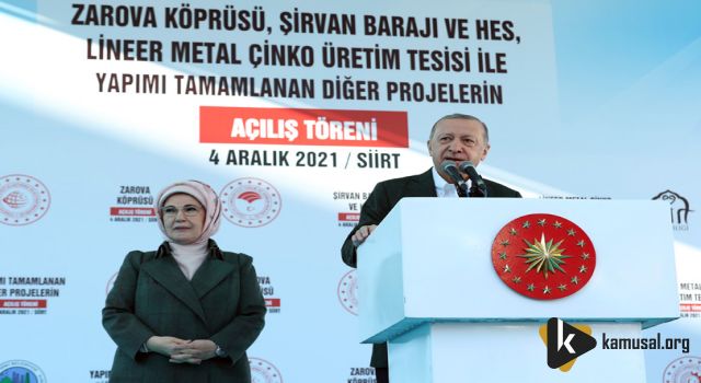 Cumhurbaşkanı Erdoğan, Siirt’te Yapımı Tamamlanan Projelerin Toplu Açılış Töreninde Konuştu