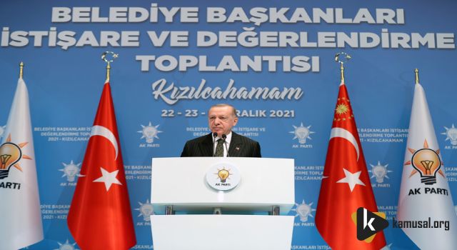 Erdoğan Kızılcahamam'da Belediye Başkanlarına Konuştu