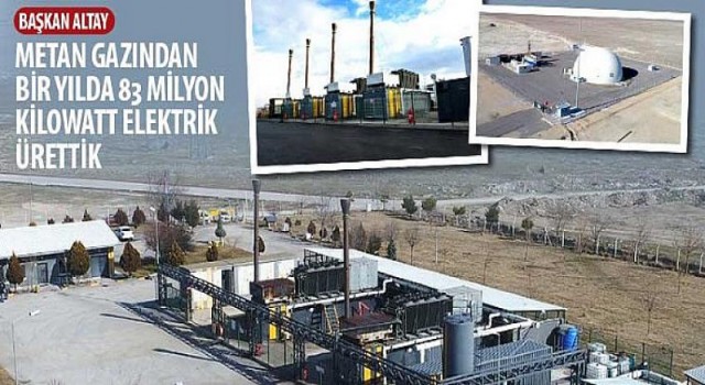 Başkan Altay: “Metan Gazından Bir Yılda 83 Milyon Kilowatt Elektrik Ürettik”