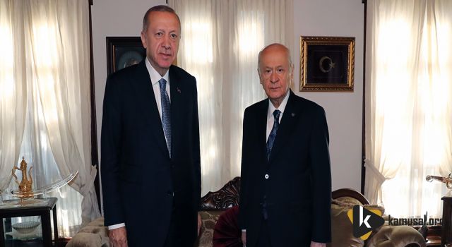 Cumhurbaşkanı Erdoğan, MHP Genel Başkanı Bahçeli ile Bir Araya Geldi