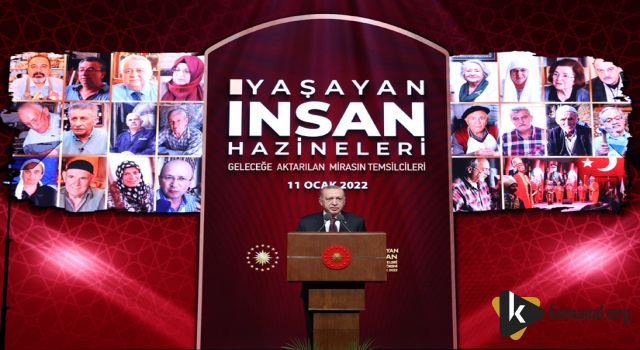 Erdoğan, Yaşayan İnsan Hazineleri Geleceğe Aktarılan Mirasın Temsilcileri Ödül Töreni’ne Katıldı