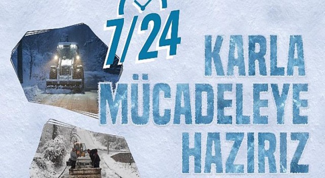 Gölcük Belediyesi Ekipleri Karla Mücadeleye Hazır