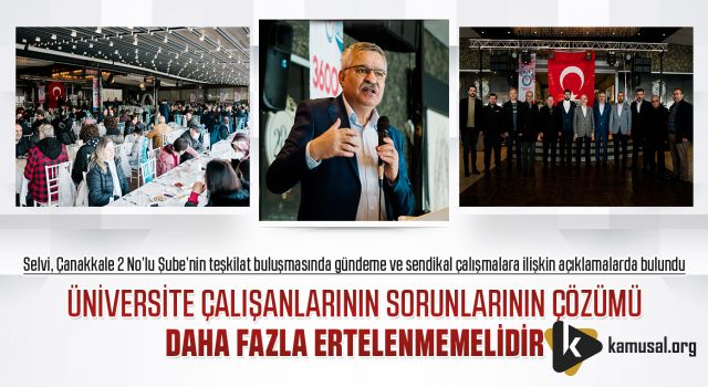 Üniversite Çalışanlarının Sorunlarının Çözümü Daha Fazla Ertelenmemelidir