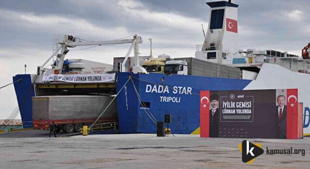 Türkiye'den Gönderilen İnsani Yardım Gemisi Lübnan'a Ulaştı