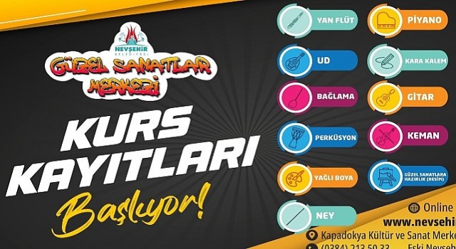 Güzel Sanatlar Merkezi’nde Yeni Dönem Kurs Kayıtları Başladı