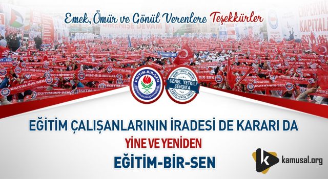 Eğitim-Bir-Sen Yine Açık Ara Yetkili