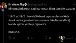 Bakan MUŞ Hibe Desteği Konusuna Değindi