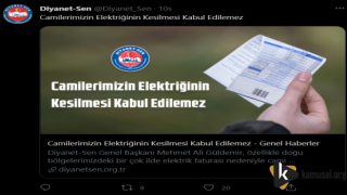 Diyanet-Sen'den Elektrik Kesintisine Tepki