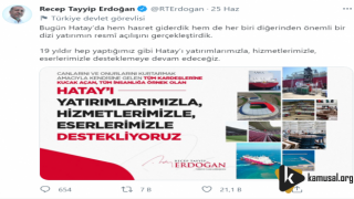 Erdoğan'dan Destek