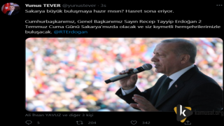 Erdoğan'dan Sakarya'ya Ziyaret