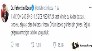 Fahrettin Koca ''GÜVEN'' Dedi