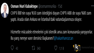 Kabaktepe'den Su Zammına Tepki