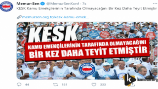 Memur-Sen'den Kesk'e Tepki