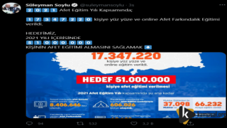 Soylu'dan Afet Eğitimleri Hedefi