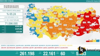 29 Temmuz koronavirüs tablosu açıkland