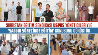 Eğitim Bir-Sen Sırbistan Eğitim Sendikası USPRS yöneticileriyle ‘salgın sürecinde eğitim’ konusunu görüştüler