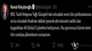 Kılıçdaroğlu'ndan Ali Gürbüz'e Destek