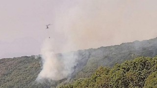 Tunceli’de hava güçleriyle yangına müdahale sürüyor