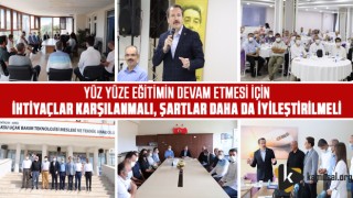 Yalçın; Yüz Yüze Eğitimin Devamı İçin İhtiyaçlar Karşılanmalı!