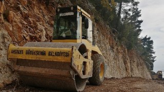 Antalya Büyükşehir Belediyesi Yatıkardıç yayla yolunu genişletiyor