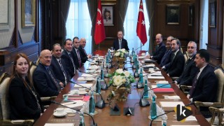 Cumhurbaşkanı Erdoğan, Bakan Bilgin ve Hak-İş Heyetini Kabul Etti