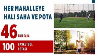 Kahramanmaraş’ta Her Mahalleye Halı Saha ve Pota