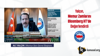 Yalçın, Memur Zamlarını Bloomberg HT’de Değerlendirdi