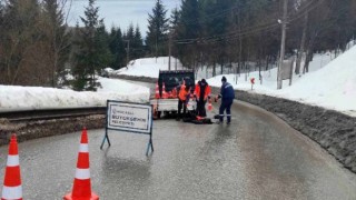 Kartepe zirve yolunda bakım onarım yapıldı