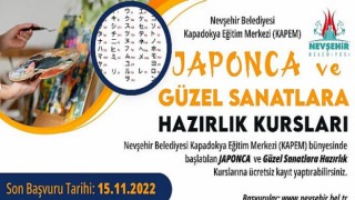 Japonca ve Güzel Sanatlara Hazırlık Kursları İçin Kayıtlar Başladı