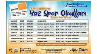 Yaz Spor Okulları Kayıtları Başlıyor